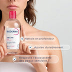 Bioderma CREALINE H2O - L'Eau Micellaire Démaquillante Originale - Visage et Yeux - Peaux Sensibles, 500ml