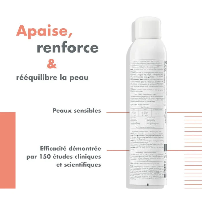 Avène EAU THERMALE - Spray Apaisant et Anti-Irritant - Visage et Corps - Peaux Sensibles, 300ml